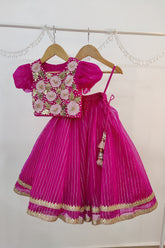 Magenta pink lehenga set